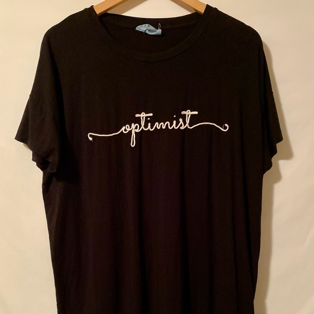 Soft & Cozy Black Knit Optimist Loungewear Shirt